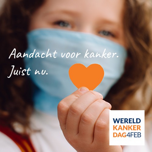 Aandacht voor kanker. Juist nu. Aandacht voor kanker. Juist nu.